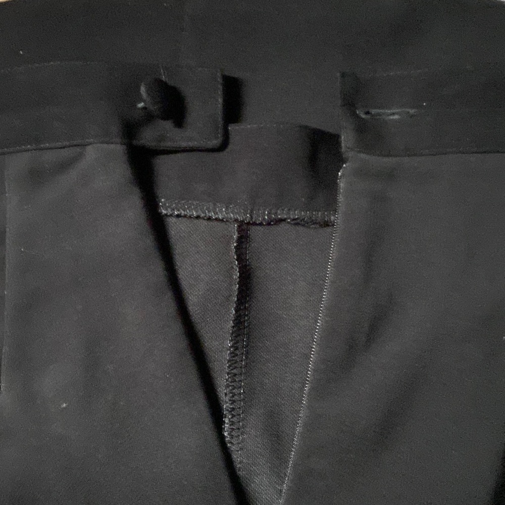 ITALIAN MADE HIGH RISE PANTS RICH BLACK COLOUR. - Picture 8 of 11